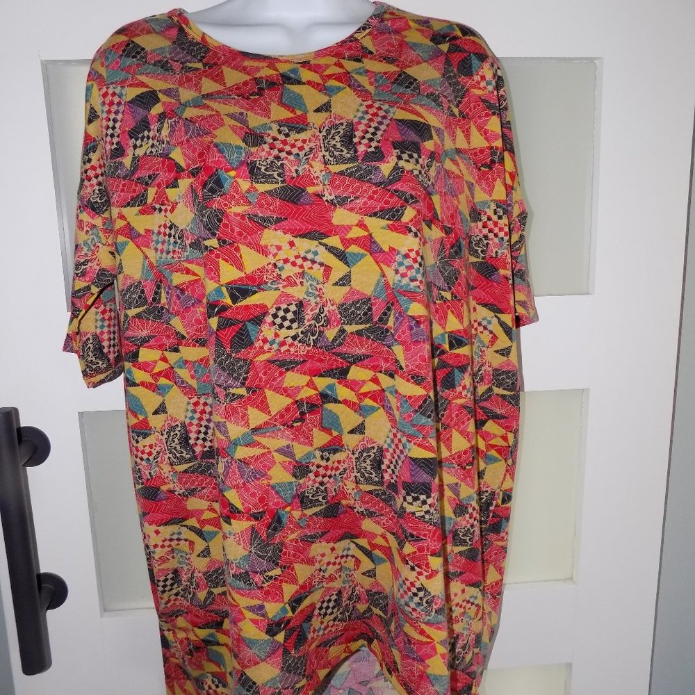 Lularoe Irma Multi-Color Triangle Design Size Xs … - image 1